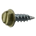 Midwest Fastener Sheet Metal Screw, #7 x 1/2 in, Zinc Plated Steel Hex Head Slotted Drive, 100 PK 54321